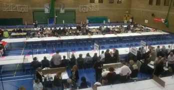 Littledown Centre will see many votes counted in the next hour